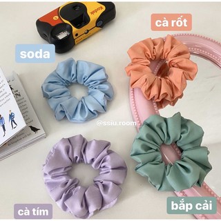 Scrunchies dây cột tóc màu pastel 🤍| ssiu.room