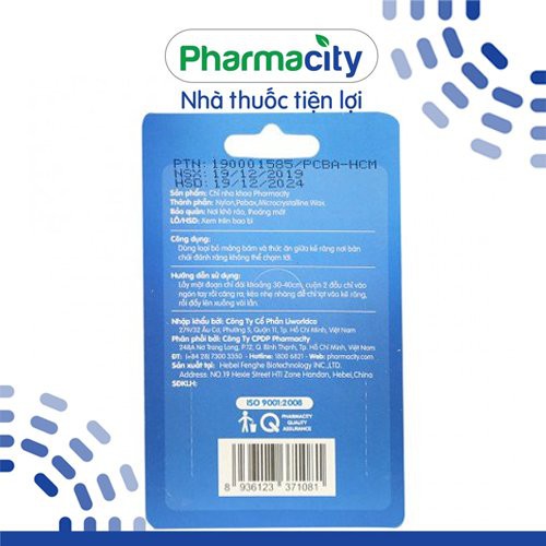 Chỉ nha khoa Pharmacity (cuộn 50m/hộp)