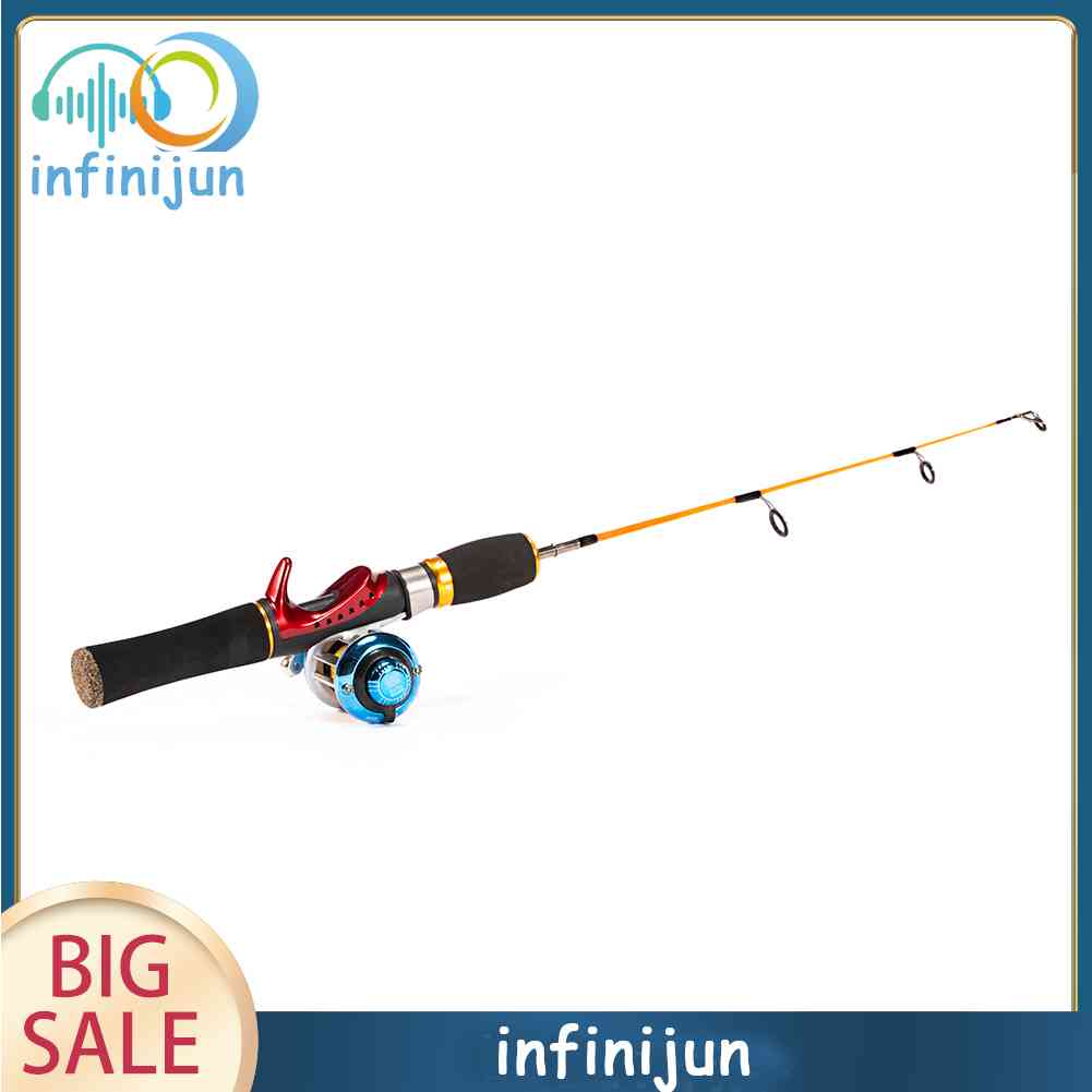 Cần Câu Cá Mùa Đông Bằng Sợi Thủy Tinh 2 Khúc Dài 52cm