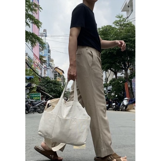 Túi đeo vai, đeo chéo đi làm, đi học, vải canvas - 3 DÂY
