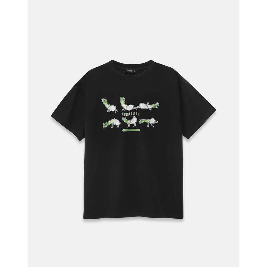 [Mã WABRJNFE giảm 10% đơn 500K] JUNO - Áo Thun &quot;Hành Khỏe Đẹp&quot; - ATH011