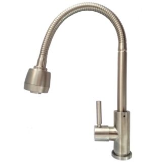 Vòi rửa chén inox sus304 cần lò xo