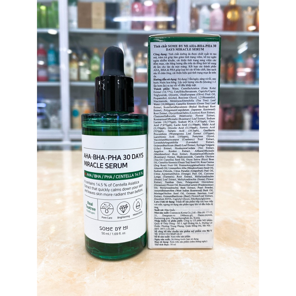 Serum Dưỡng Da Dùng Cho Da Mụn Some By Mi AHA-BHA-PHA 30 Days Miracle Hàn Quốc 50ml