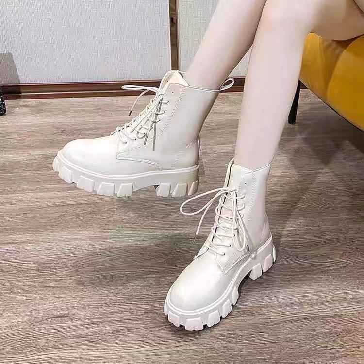 Bốt Nữ Dáng Dr.Martins Cao Cổ Da Cao Cấp G34 | BigBuy360 - bigbuy360.vn