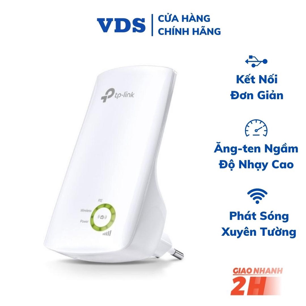 Bộ kích sóng wifi không dây TP-Link TL-WA854RE repeater mở rộng chuẩn N 300Mbps bảo hành 24 tháng - VDS SHOP