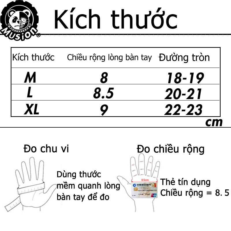 Găng tay thể thao hở ngón phối lưới thoáng khí