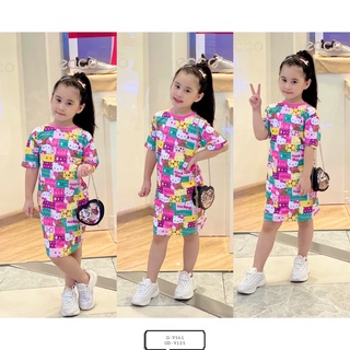 Đầm suông thun lạnh bé gái