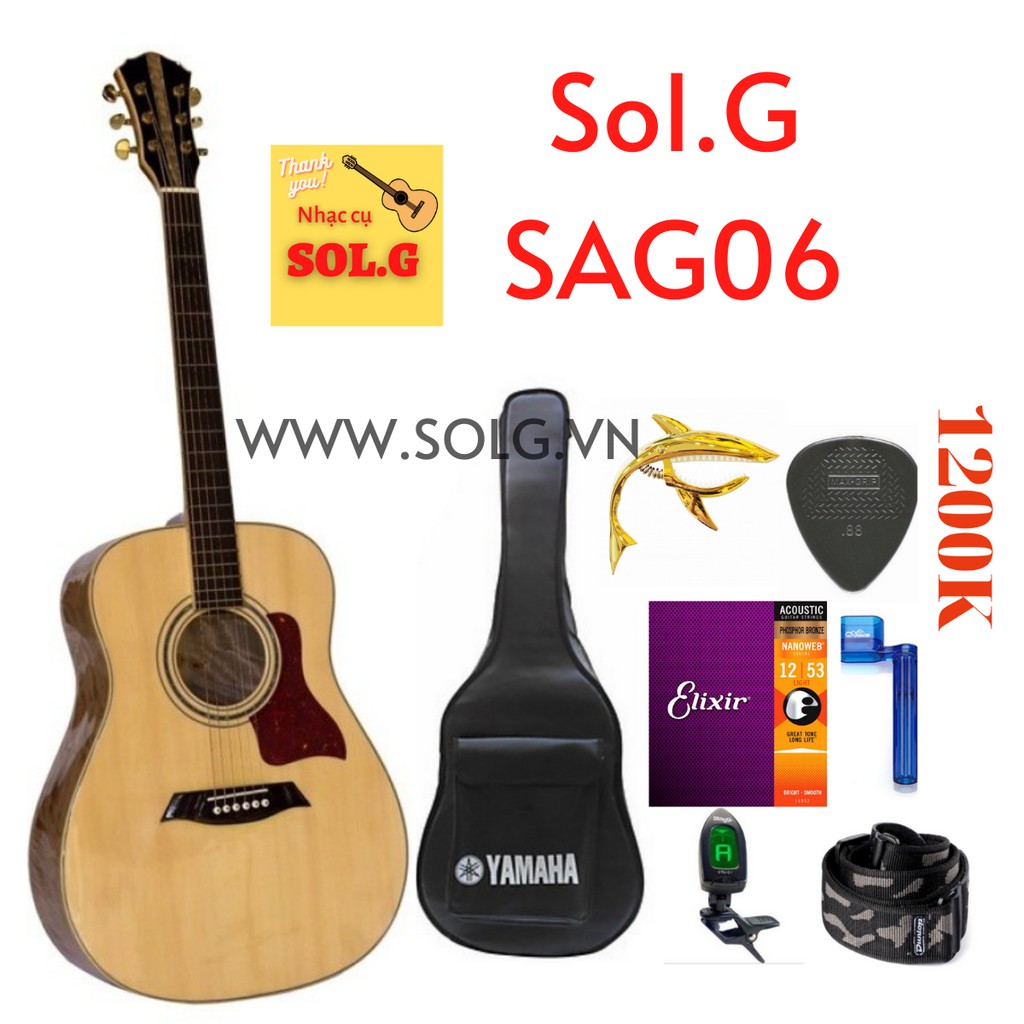 Guitar Acoustic SolG SAG06 - Nhà SX Sol.G Việt Nam