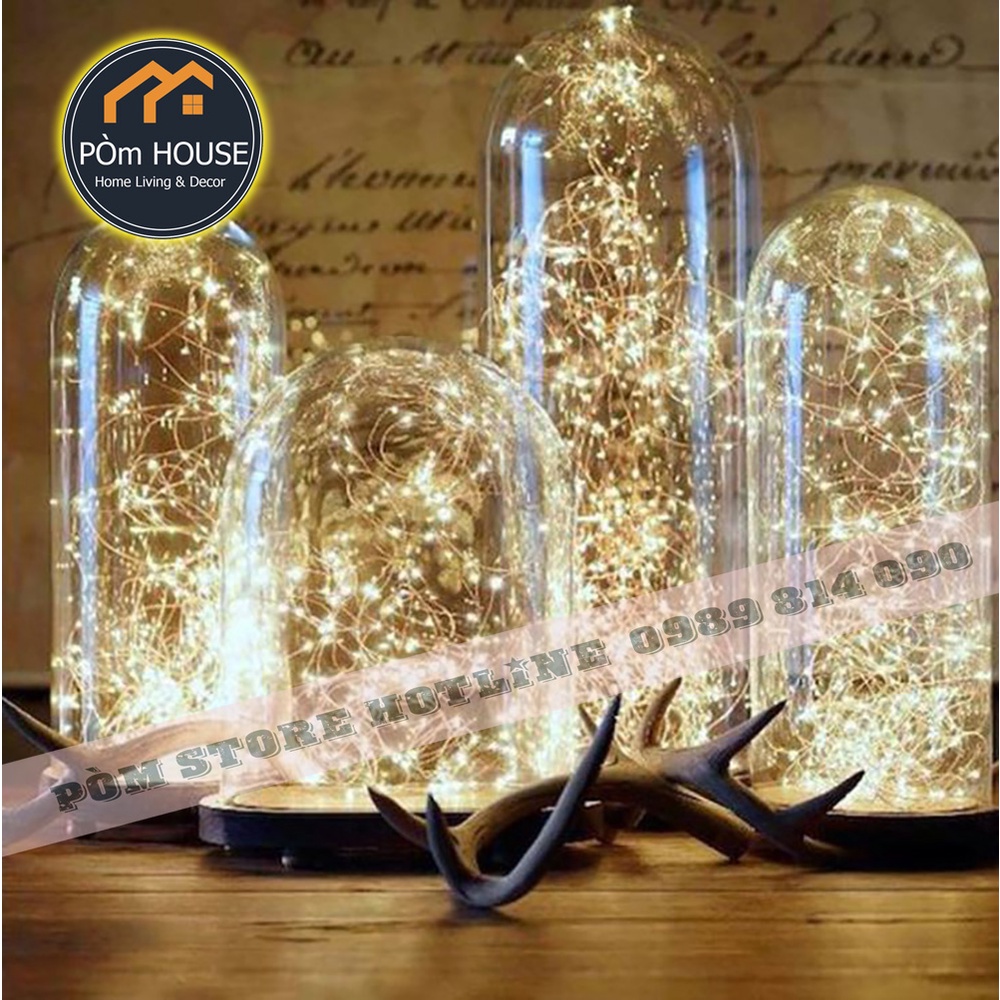 Đèn trang trí FAIRY LIGHT dài 3 mét nhỏ xinh - đèn đom đóm len hình cực chill ảnh thật 100%