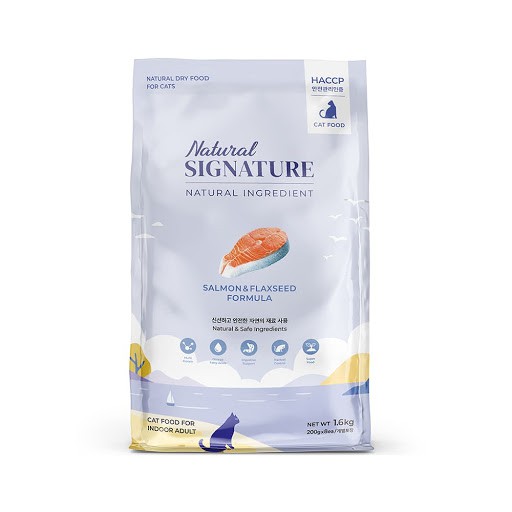 Thức ăn hạt hữu cơ cao cấp cho mèo Natural Signature Hàn Quốc túi 1.6kg