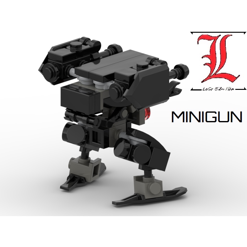 Đồ chơi lắp ráp Moc Mech Robot MiniGun
