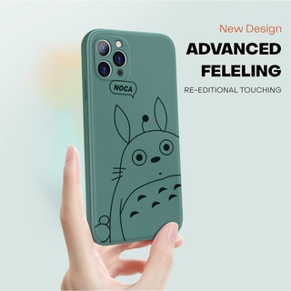 Compatible With Samsung Galaxy Note 20 9 8 Ultra Liquid Silicone For Original Phone Case Soft Casing Totoro protective Full Cover Shockproof Back Cases