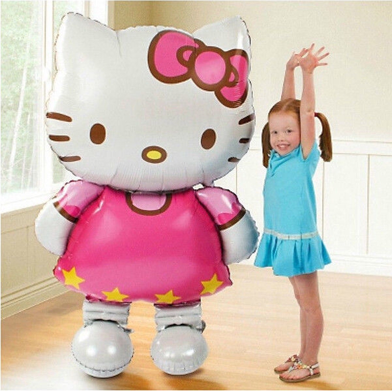 Bong bóng Hello Kitty kích thước 70 * 114cm làm quà sinh nhật cho bé