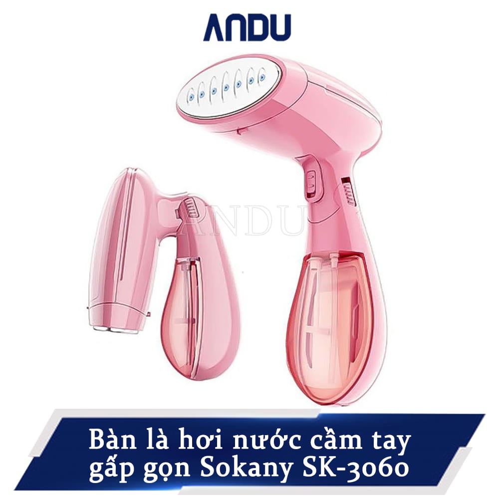 Bàn ủi hơi nước cầm tay gấp gọn Sokany SK-3060 bàn là hơi nước ủi quần áo