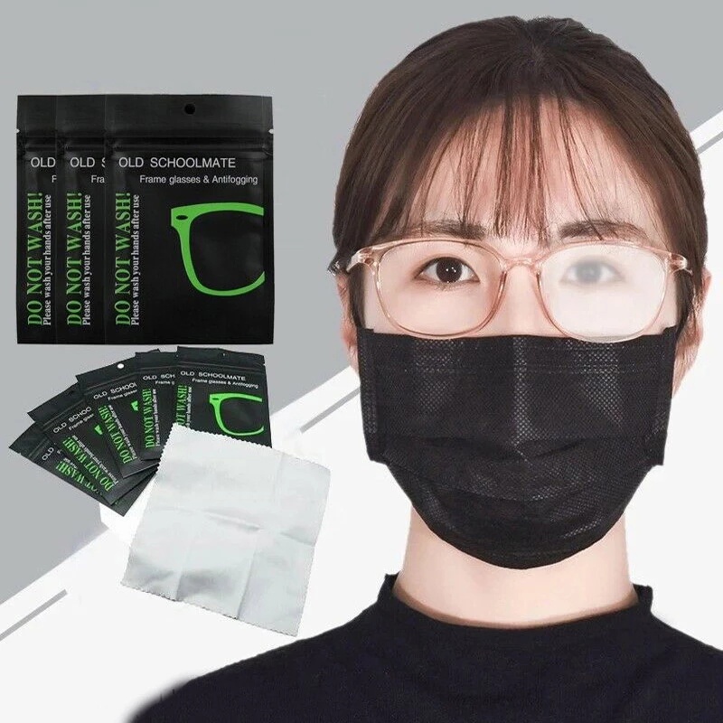 1 Khăn Lau Mắt Kính Bằng Da Lộn Chống Sương Mù Tái Sử Dụng