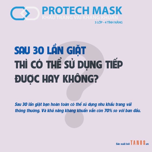 Khẩu trang vải kháng khuẩn Protech Mask