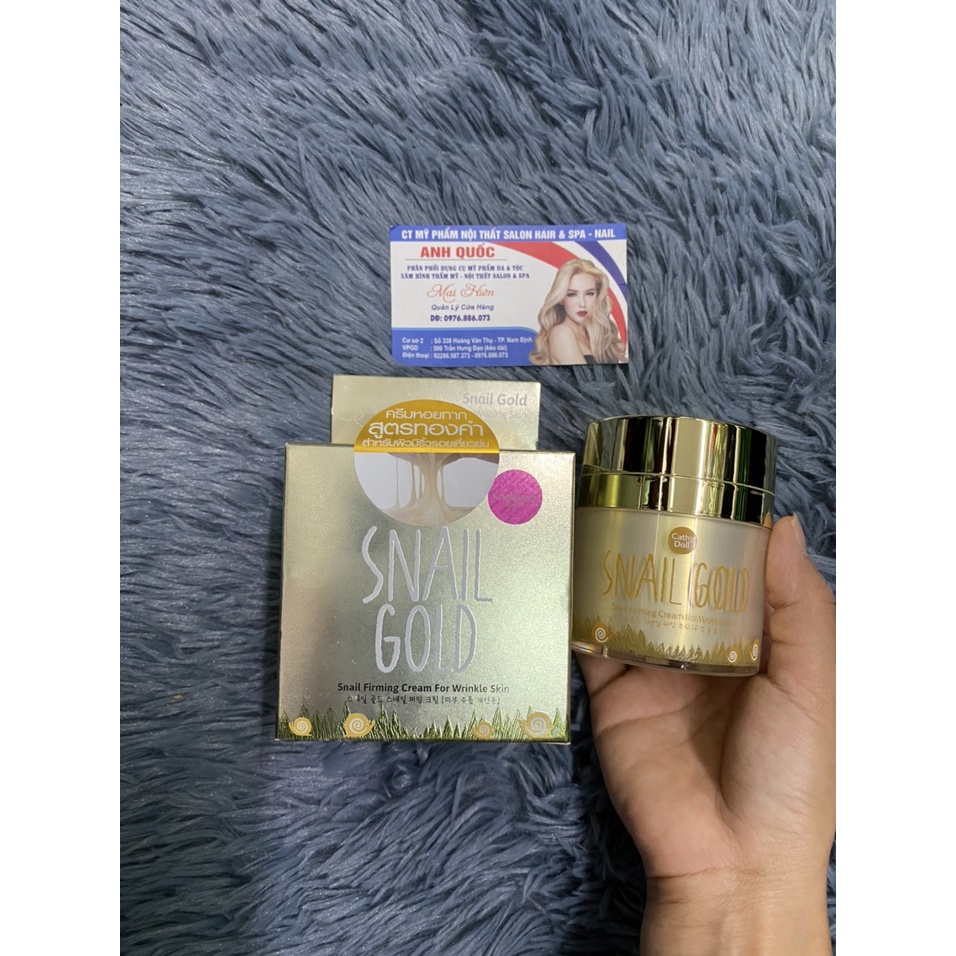 KEM DƯỠNG DA CATHY DOLL SNAIL GOLD 50G CHỐNG NHĂN