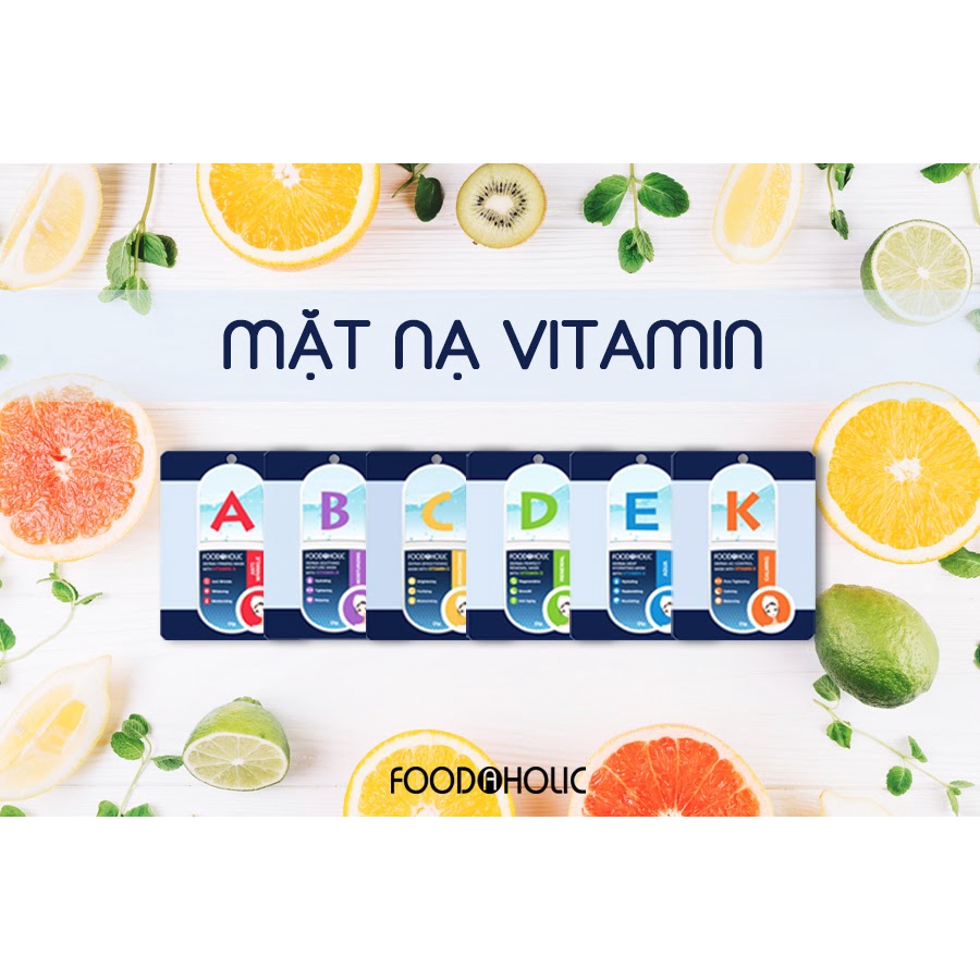 Mặt Nạ Giấy Chăm Sóc Da Toàn Diện Foodaholic Essential Mask 23g/1 MIẾNG