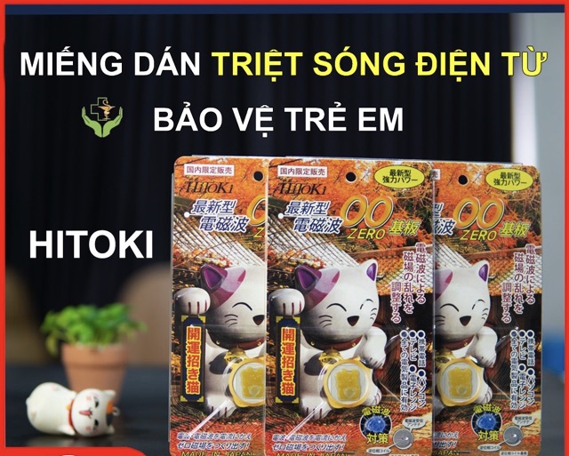 Miếng dán loại bỏ sóng điện từ hình mèo may mắn