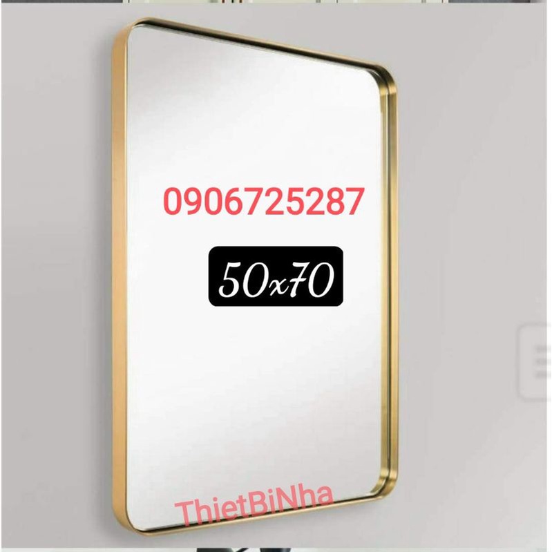 Gương treo tường nhà tắm, gương treo bàn trang điểm khung đen sơn tĩnh điện,mạ vàng,kiếng treo nhà tắm bền đẹp