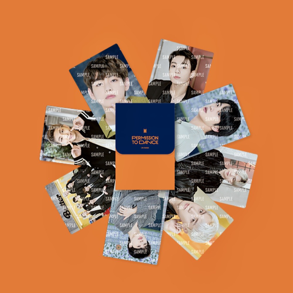 WEVERSE SHOP BTS PERMISSION TO DANCE ON STAGE MINI PHOTO CARD THẺ IN HÌNH BTS PTD 2021-2022