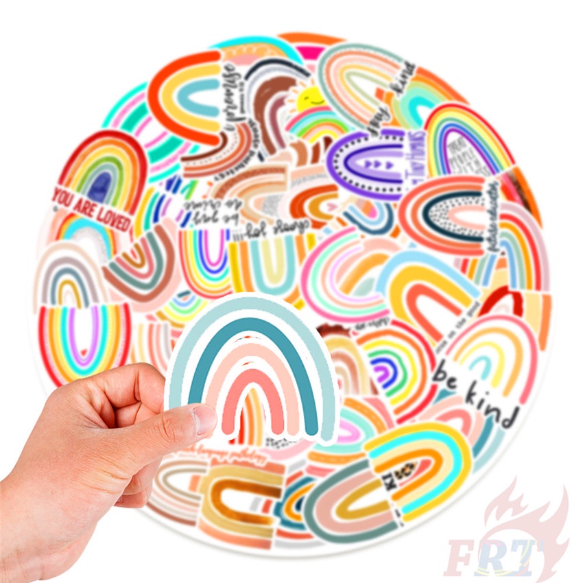 Bộ 100 Cái/Bộ ❉ Xin chào! Meet Rainbow - Hình Dán Cầu Vồng Encounter Cầu Vồng ❉ Sticker Dán Tường Chống Thấm Nước Thời Trang