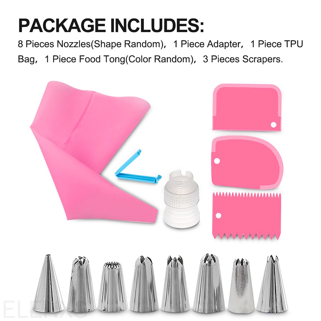 Bộ 14 đuôi bắt bông kem màu sắc ngẫu nhiên