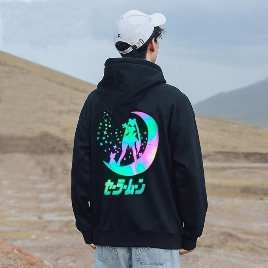 PQ022 Áo Khoác Hoodie. Áo Hooide Phản Quang Nam Nữ Mới (Toni Shop)