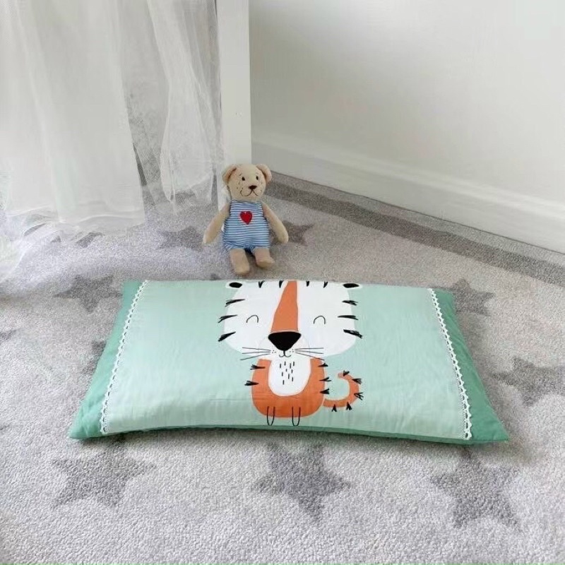 Gối Trẻ Em , Gối cho bé trai, bé gái chất liệu cotton 100%, kích thước 30x50cm, có khoá kéo-nhiều mẫu