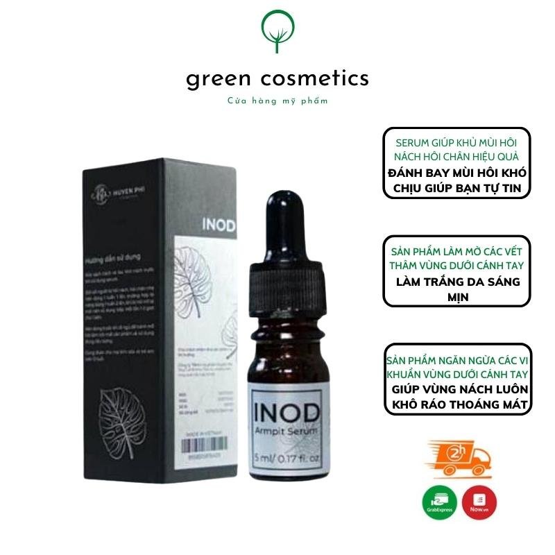 Serum Dạng Nước Khử Mùi Hôi Nách INOD Huyền Phi 5ml Thảo Mộc, Giảm Mờ Các Vết Thâm Nách, Sáng Da