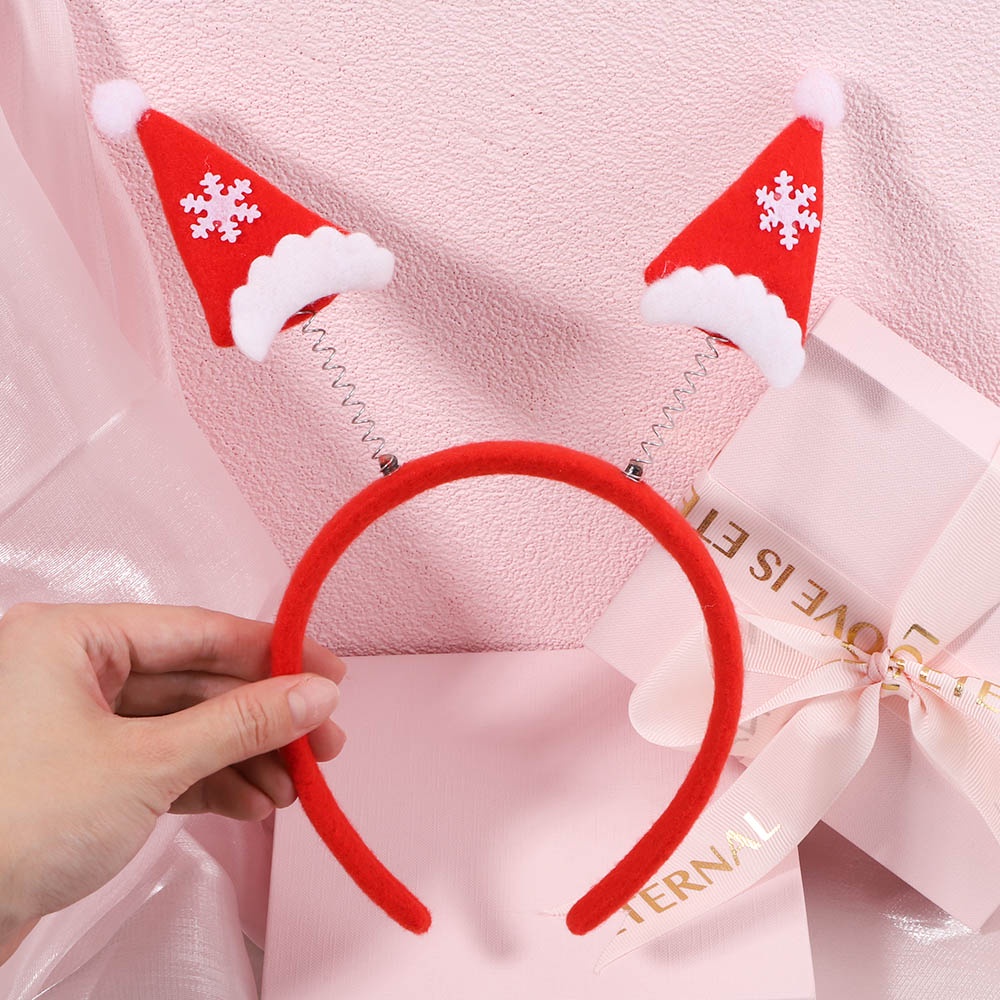 Cài tóc KIDSBOWS kiểu Giáng Sinh màu đỏ hình ông già Noel