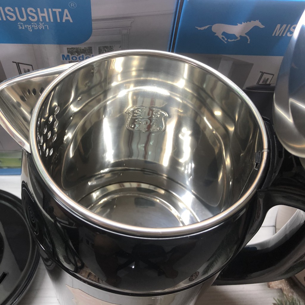 Ấm Siêu Tốc - MIUSHITA MS 21831, Ấm Đun Siêu Tốc Chất Thiệu Thép SUS 304 Không Rỉ An Toán Sức Khỏe