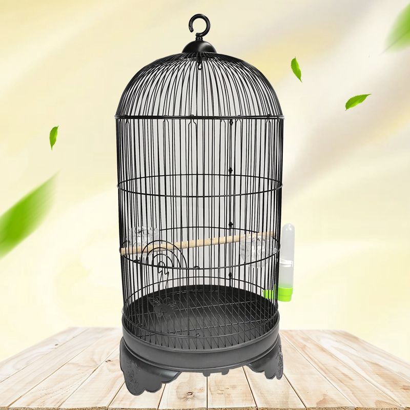 Lồng chim vẹt hoa mẫu đơn Xuanfeng biệt thự lớn budgerigar manbird sắt mỹ thuật kiểng thrush tròn kim loại [đăng ngày