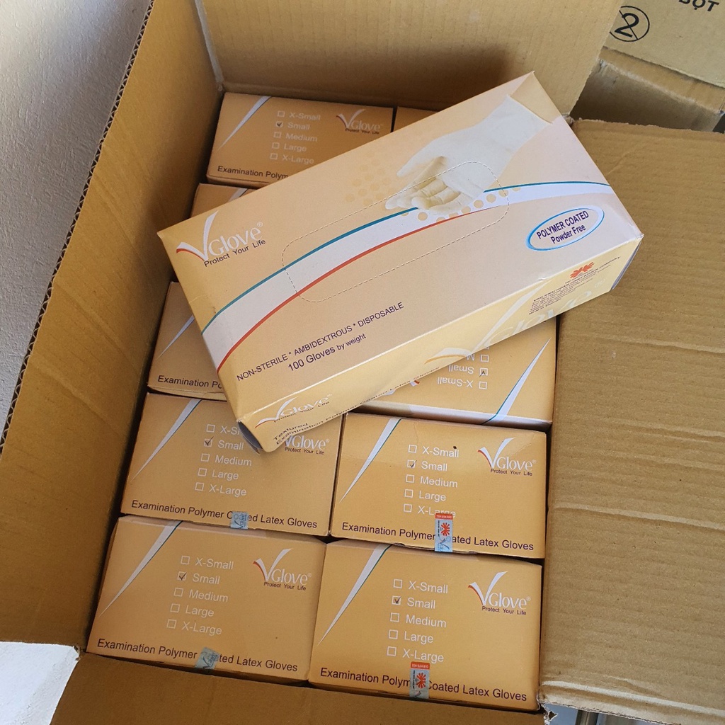 (HÀNG CHÍNH HÃNG) GĂNG TAY CAO SU Y TẾ VGLOVE - THÙNG 10 HỘP | BigBuy360 - bigbuy360.vn
