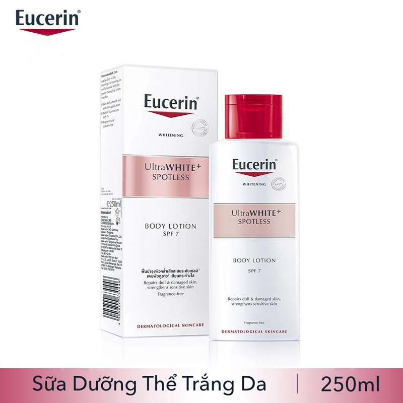 [Chính Hãng] Eucerin Sữa Dưỡng Thể Làm Sáng Da Chống Lão Hóa Eucerin Ultra White+ SPOTLESS Body Lotion SPF 7 (250ml)