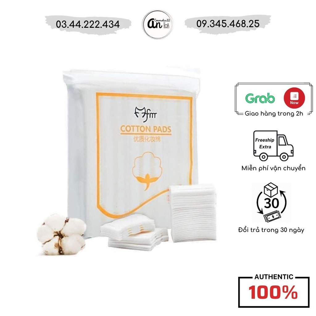 Bông Tẩy Trang Cotton Pads Túi 222 miếng 100 % cotton 3 lớp dễ sử dụng