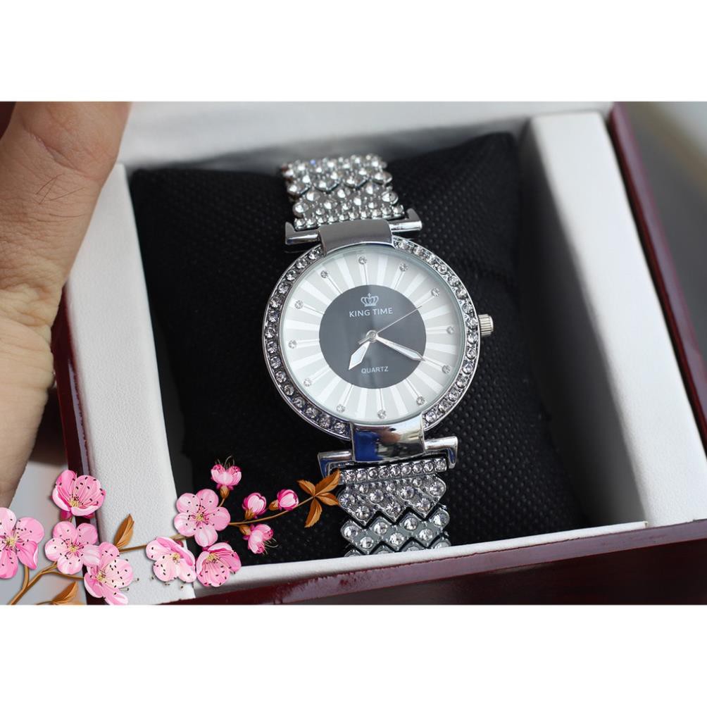 Đồng hồ nữ KING TIME FULL Kim Cương - Mặt To Size Lớn Nổi Bật [HÀNG XỊN] | BigBuy360 - bigbuy360.vn