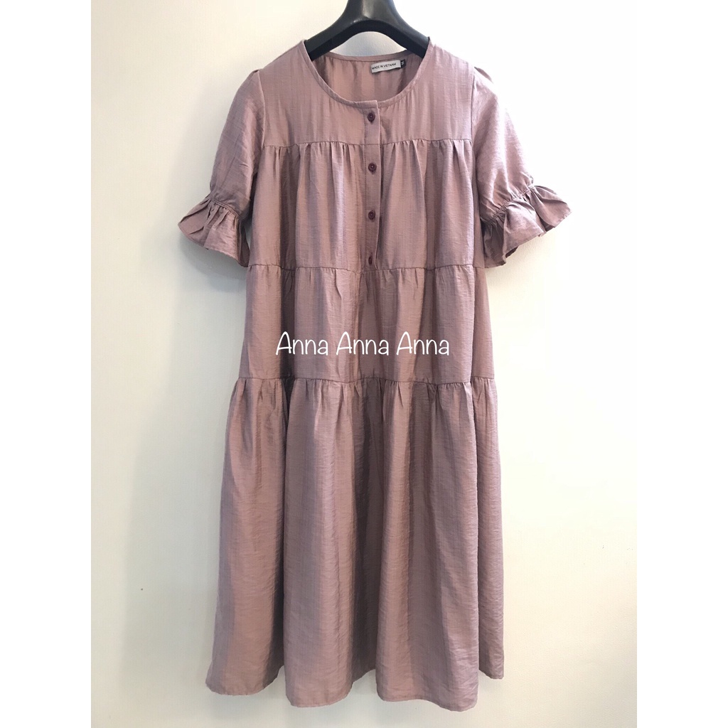 Đầm bầu thiết kế dáng baby doll sang chảnh