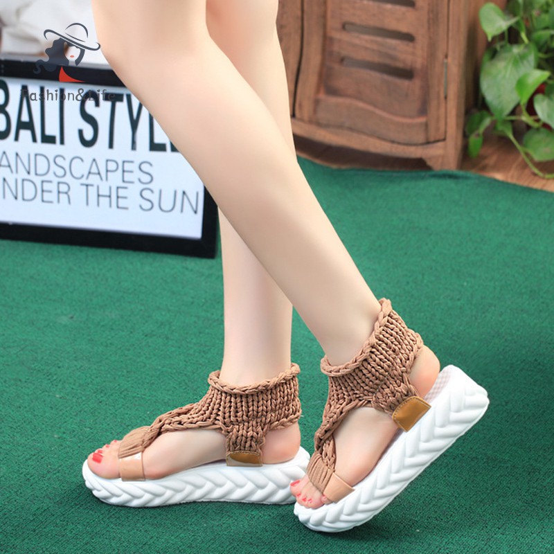 Giày Sandal Đế Xuồng Thời Trang Dành Cho Nữ