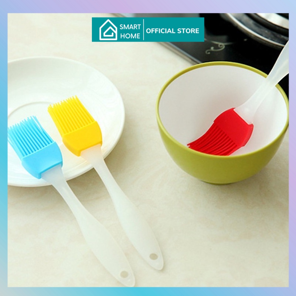 Chổi Silicon Quét Gia Vị Dầu Bơ, Kem Trang Trí Bánh 17cm - Hàng Loại 1 - Chịu Nhiệt An Toàn Cho Sức Khoẻ