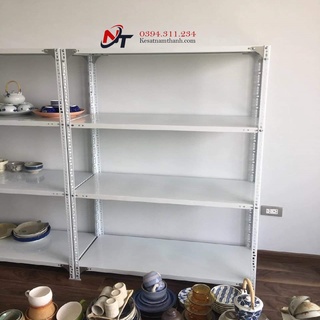 Kệ sắt v lỗ 4 tầng dài 80cm x rộng 30cm x cao 1m5