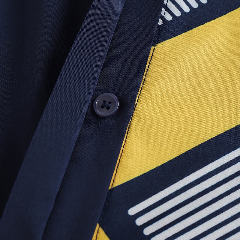 Zanzea Áo Sơ Mi Cổ Bẻ Ngắn Tay In Họa Tiết Hình Học Thời Trang Cho Nữ