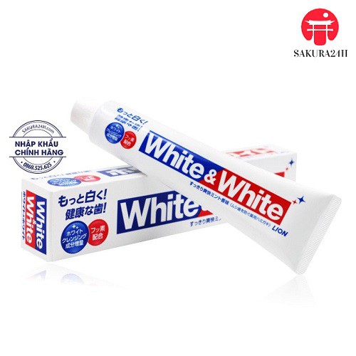 KEM ĐÁNH RĂNG NGƯỜI LỚN WHITE AND WHITE 150G