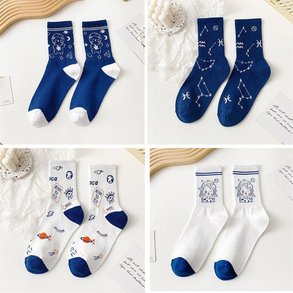 Vớ Cotton Phong Cách Đại Học Cho Nữ