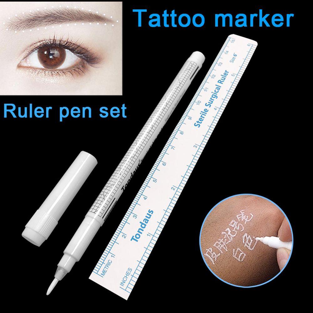 Norman set 1 Bút Lông Đánh Dấu Kèm Thước Đo Dành Cho Máy Xăm