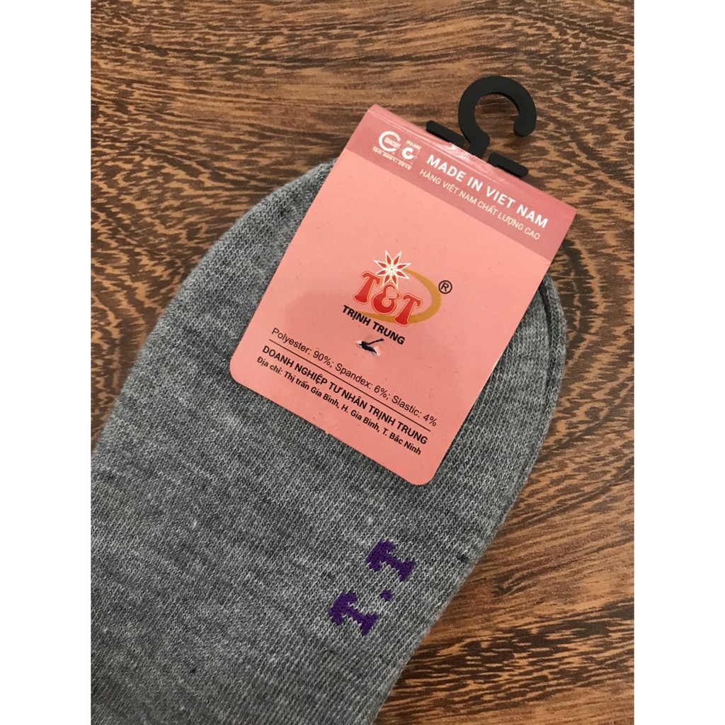 Combo 5 đôi vớ nữ , cổ ngắn , dày ,hàng CTY TRỊNH TRUNG , thương hiệu T&amp;T  , chất liệu thun cotton siêu co giãn , ảnh th