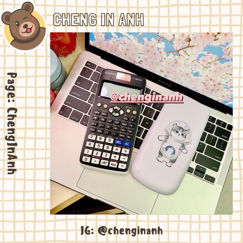 Miếng decal dán máy tính bỏ túi vinacal/casio