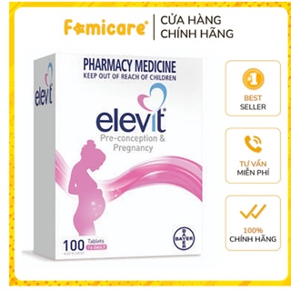 Vitamin tổng hợp cho bà bầu Elevit Úc bổ sung DHA 100 viên