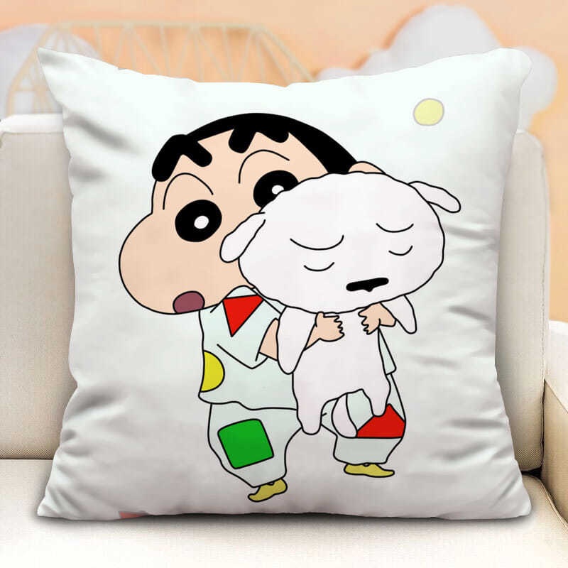Gối Vuông Tùy Chỉnh In Hình Shin-Chan Hoạt Hình Sáng Tạo Dễ Thương