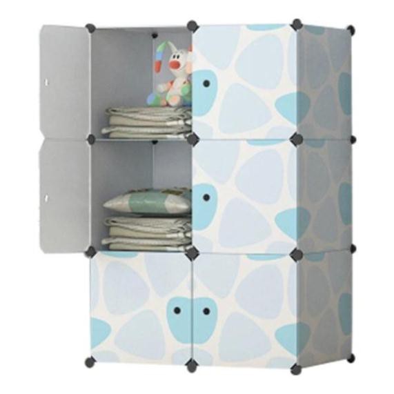 Tủ nhựa ghép 6 ô đa năng đủ ngăn 6 ô tặng thanh treo